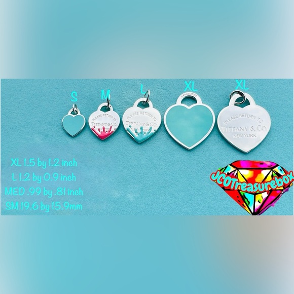 Tiffany & Co. Necklace with XL Heart in Silver, Clasping Link, 16" - Picture 9 of 9